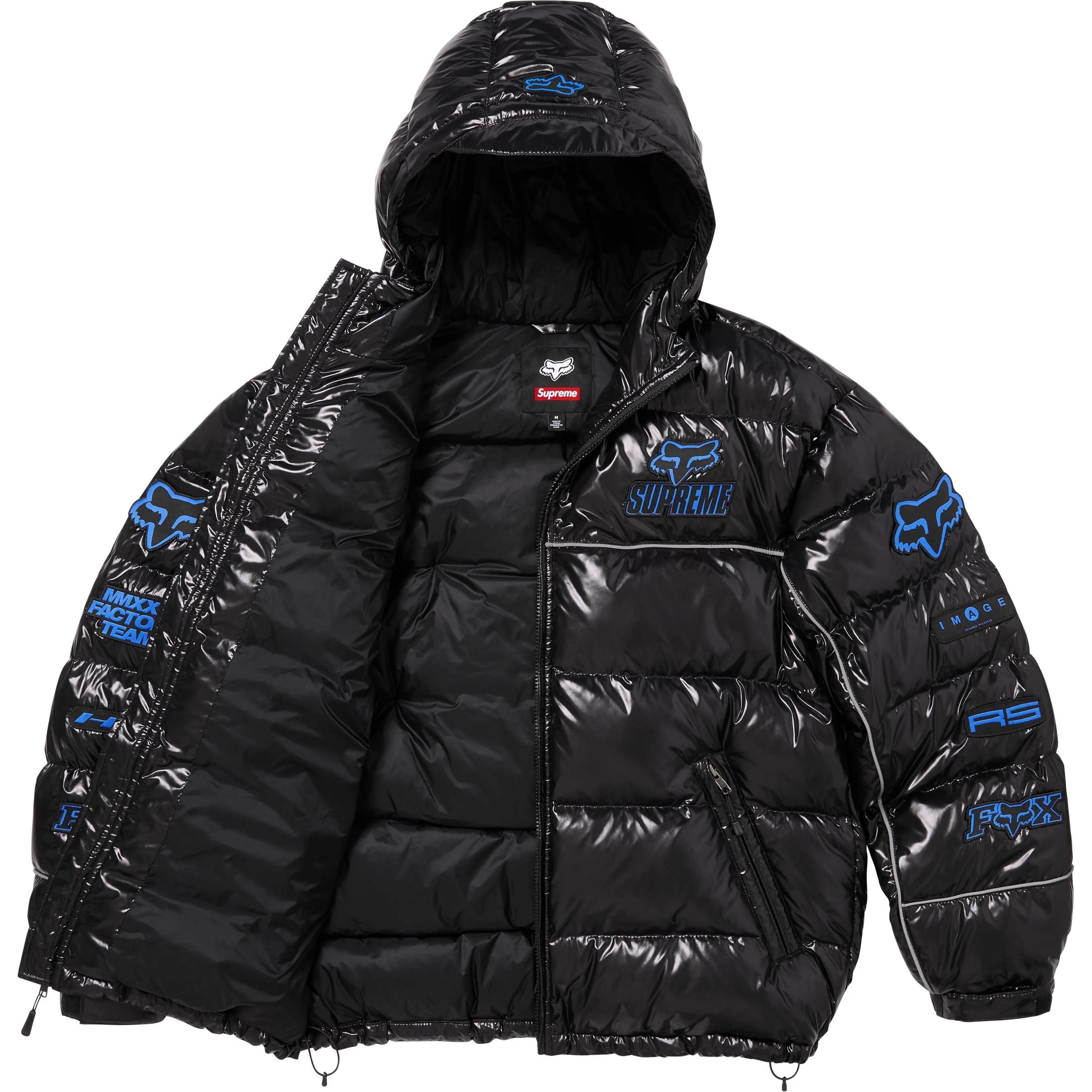 Supreme®/Fox Racing® Shiny Down Puffer Jacket view 5